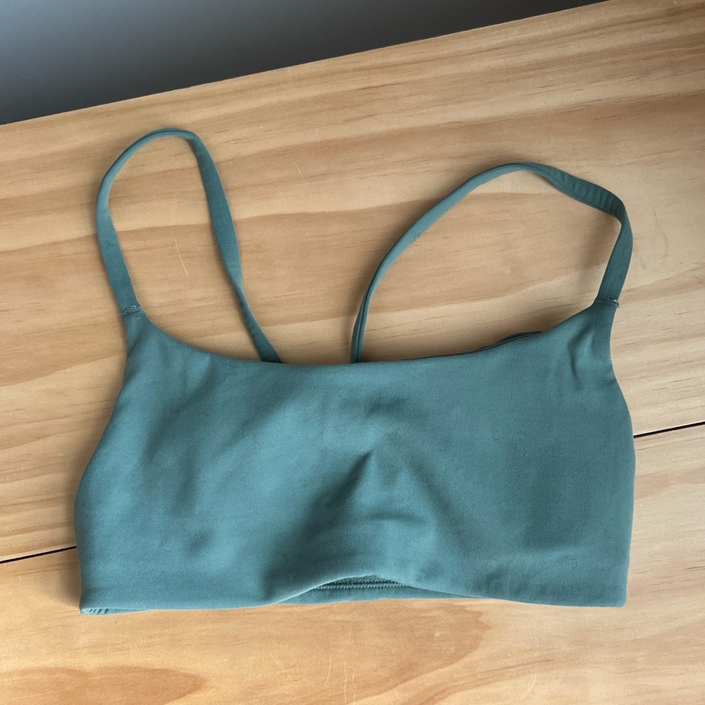 Lululemon Athletica Spaghetti-Strap Bra - Discontinued Sage Green